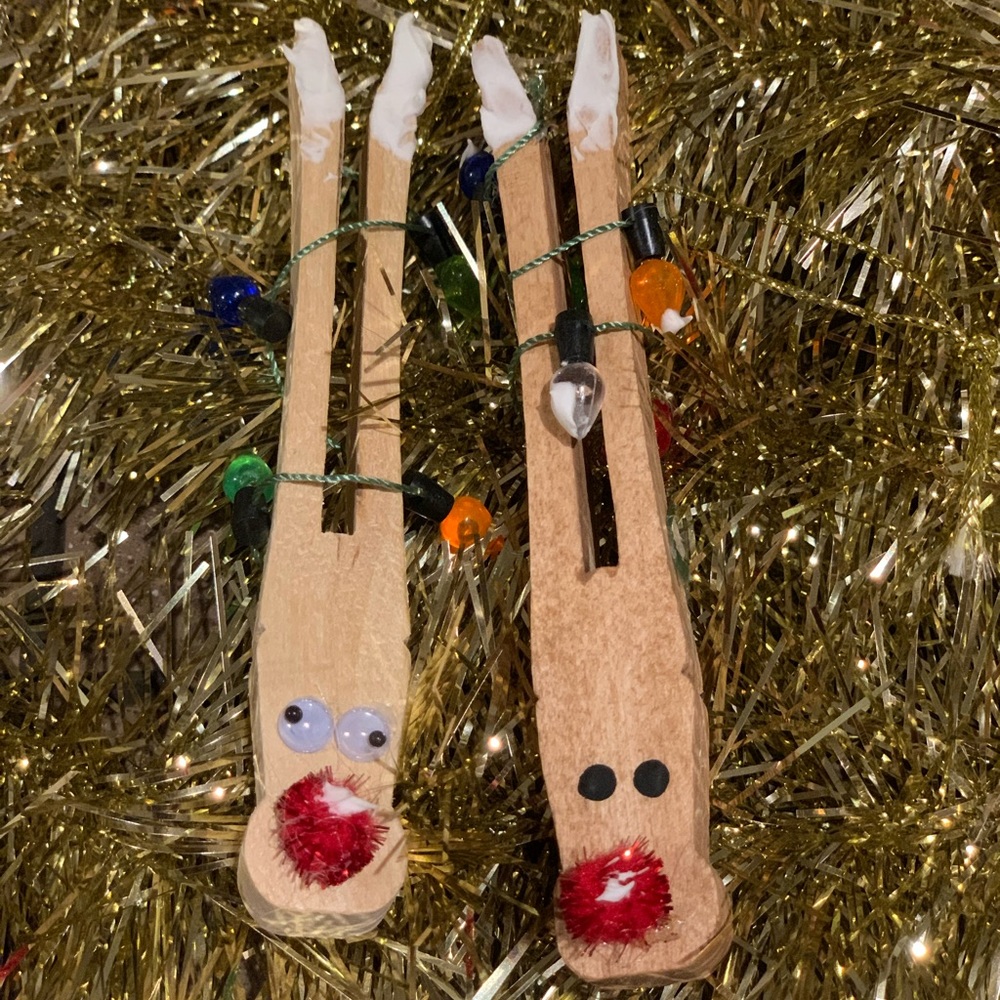 Handmade Reindeer Ornaments